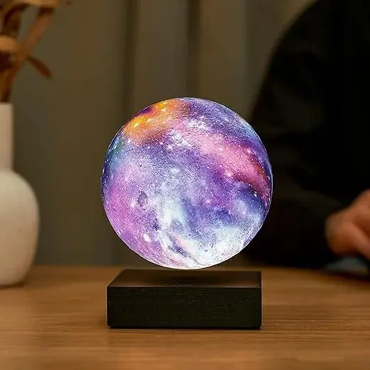 Gingko 3D Printed Levitating Smart LED Galaxy Lamp, 3 Colour Modes, Mains Adaptor Included, Packed in Premium Gift Box, 50000 Hours LED Life Span, Touch Control Button