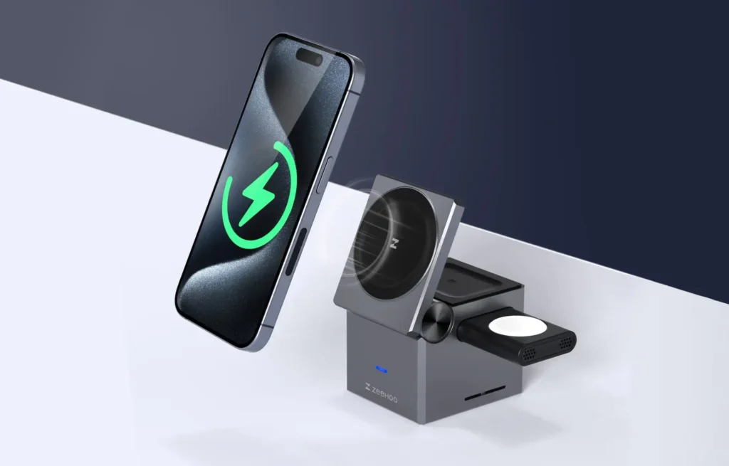 ZEEHOO 3-in-1 Wireless Charging Station